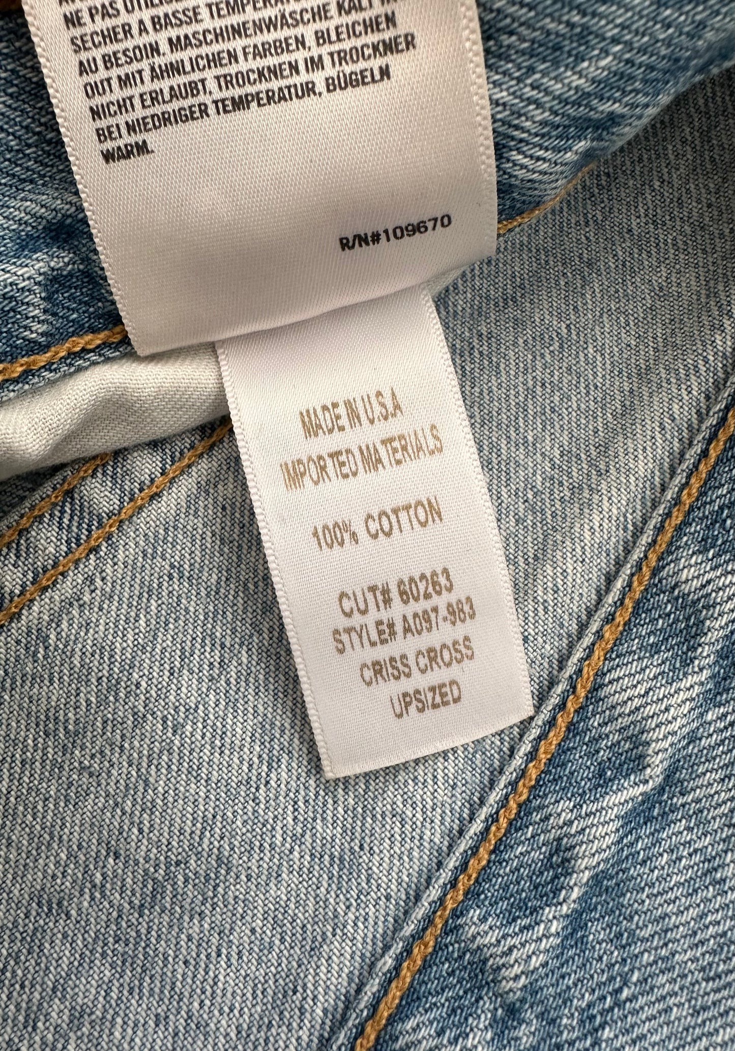 AGOLDE
Crisscross upsized Jeans