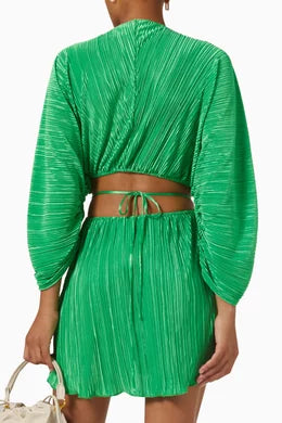 GOOD AMERICAN-Always Fits Plissé Sculpted Dress