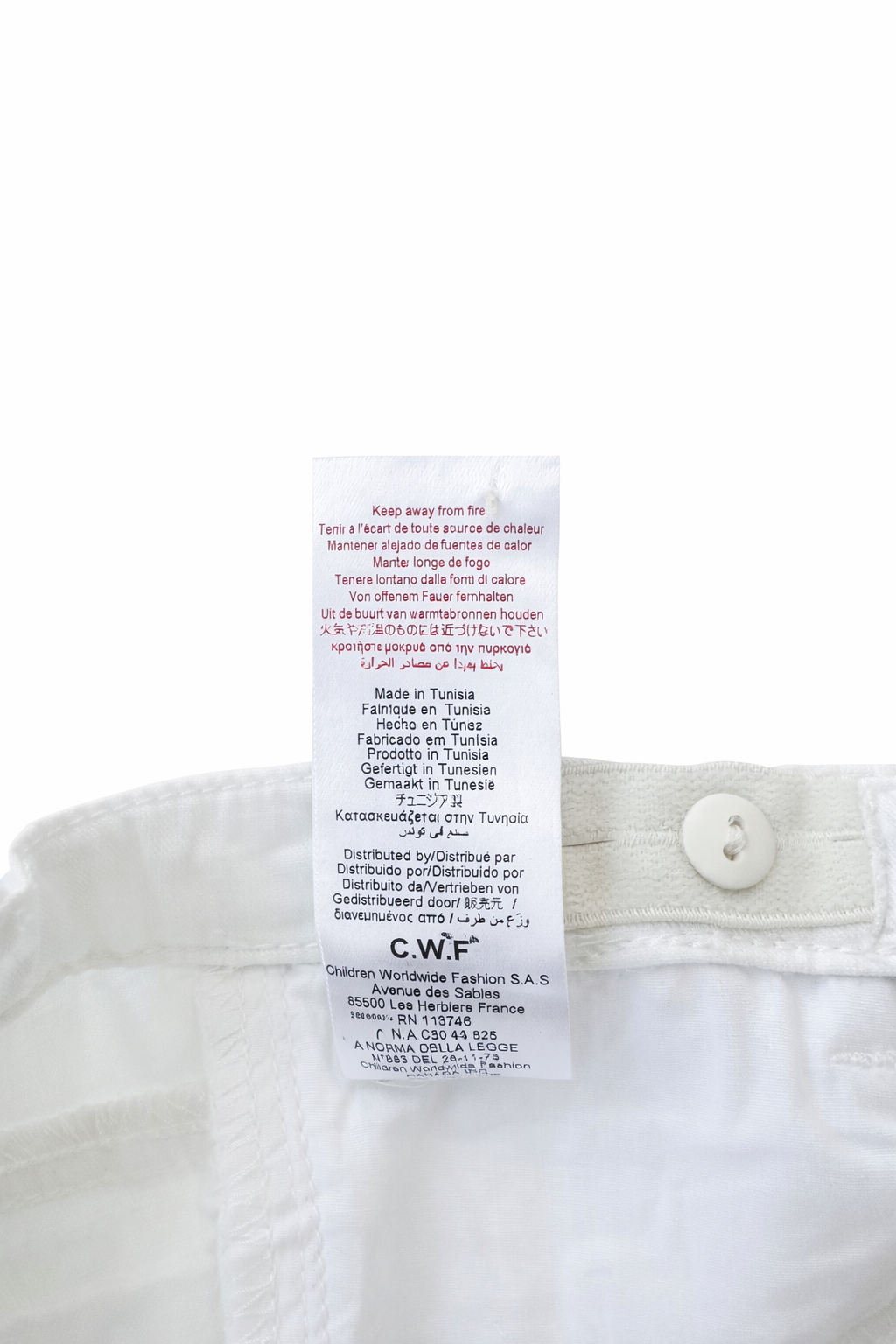 Chloé White Girls Shorts