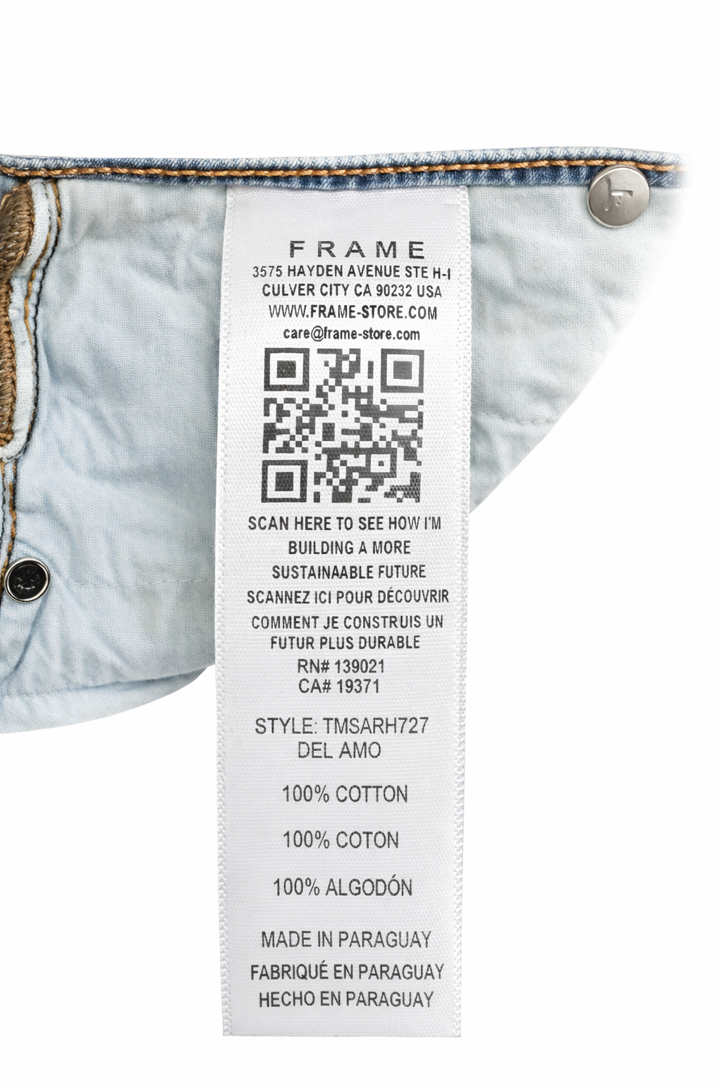 Frame
Midaxi Skirt in Denim