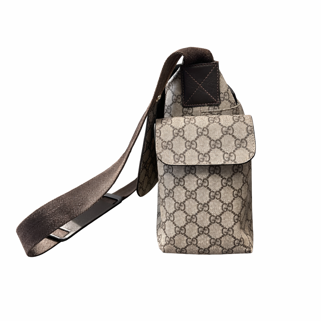 Gucci Plus Diaper Bag in GG Supreme Canvas & Leather