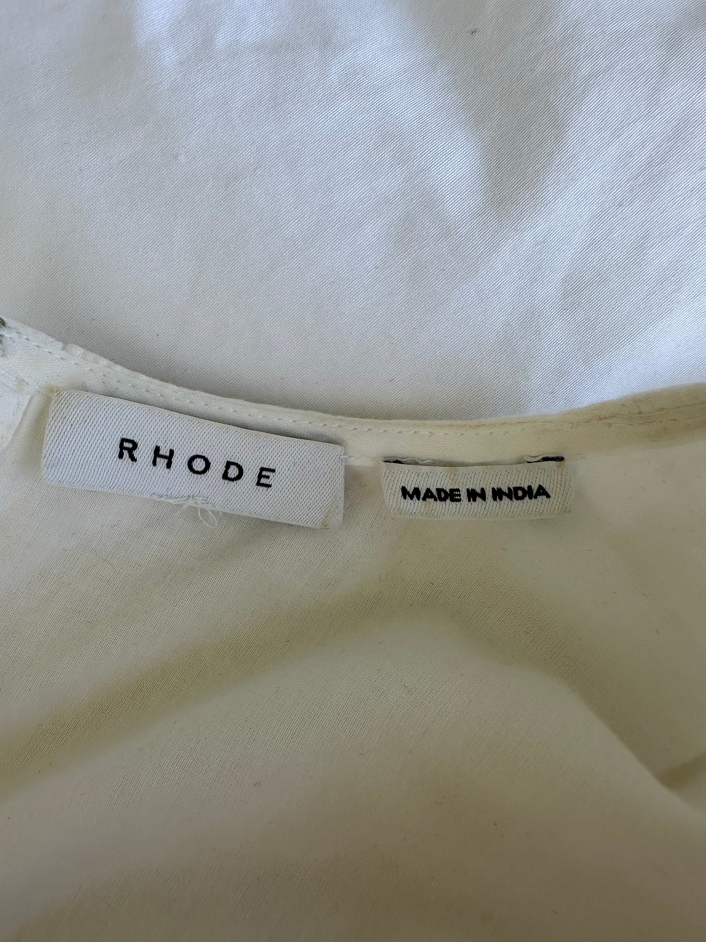 RHODE - Ella Dress in White Mirror