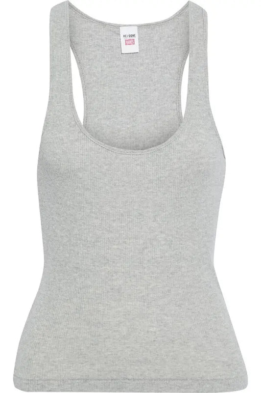 RE/DONE
Hanes 90s Mélange Ribbed Cotton-Jersey Tank