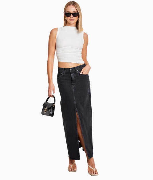 AGOLDE - Leif Organic Denim Maxi Skirt