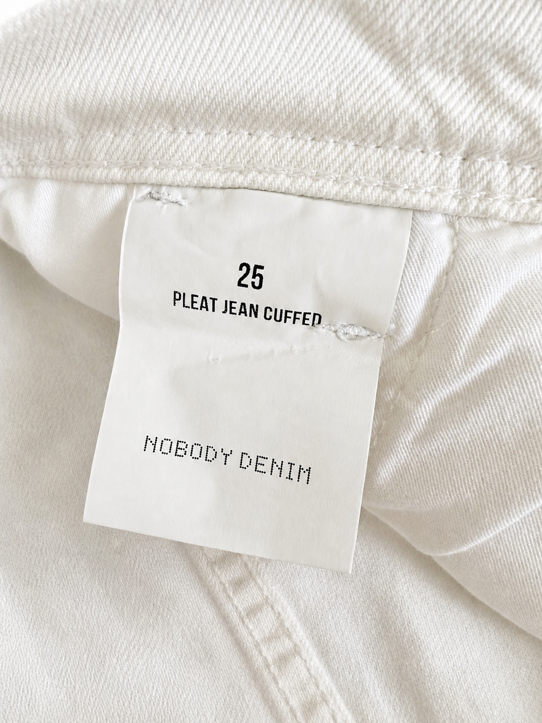 NOBODY DENIM - PLEAT JEAN STRAIGHT CUFFED JEAN
