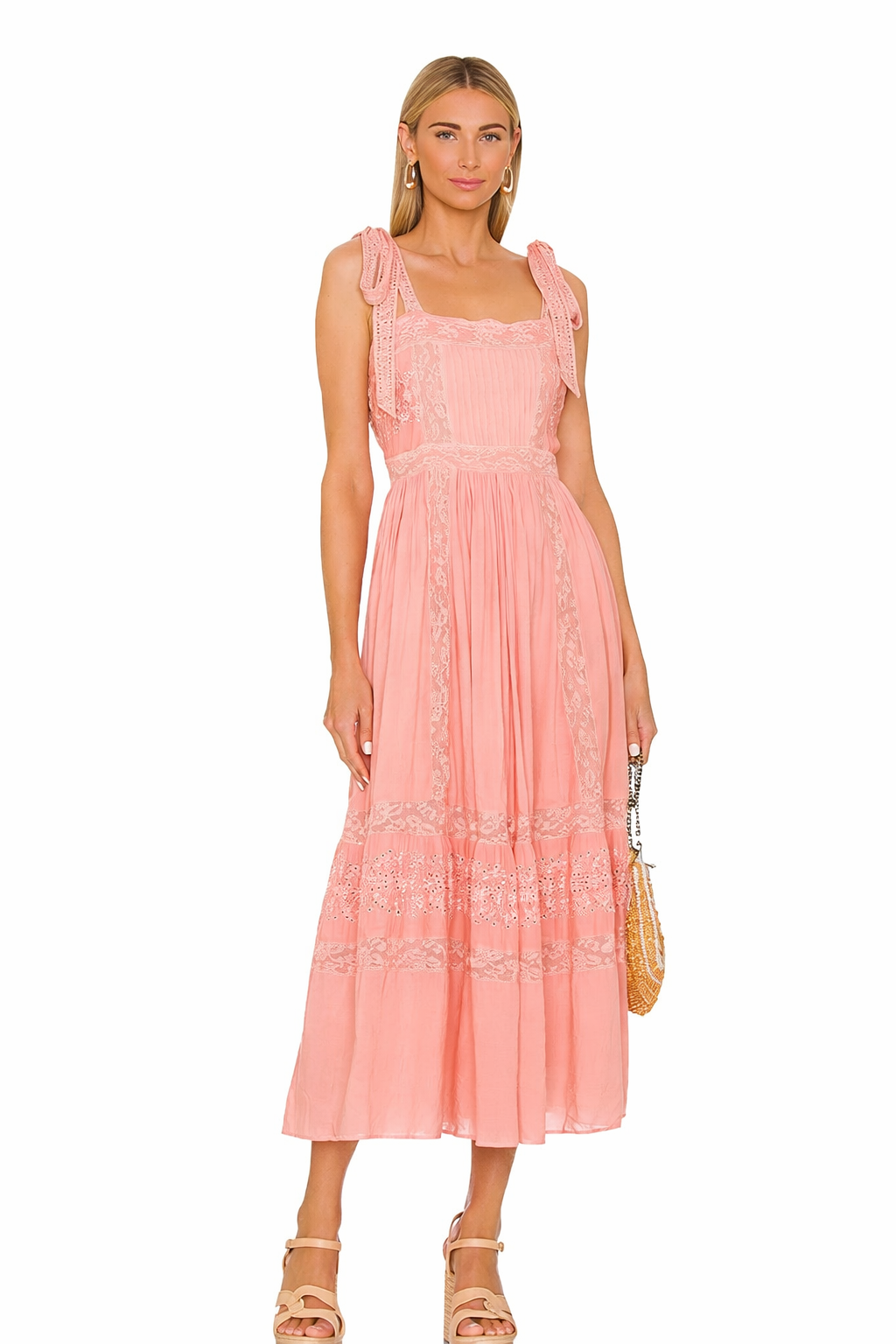 LoveShackFancy Ayala Dress in Peach
Blossom