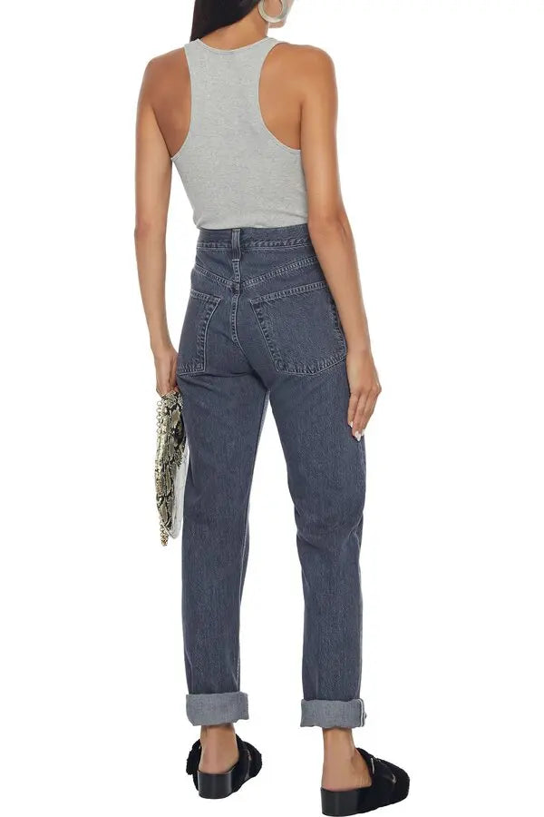 RE/DONE
Hanes 90s Mélange Ribbed Cotton-Jersey Tank
