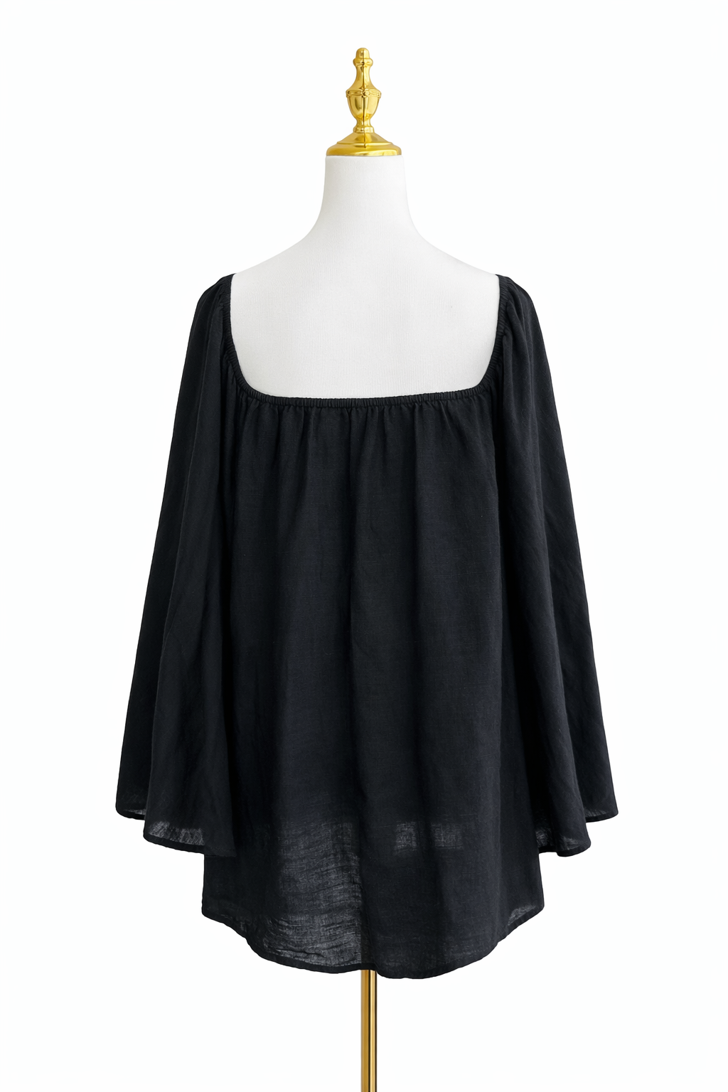 Pearl & Caviar
Off-shoulder Playsuit in Cotton Linen-blend