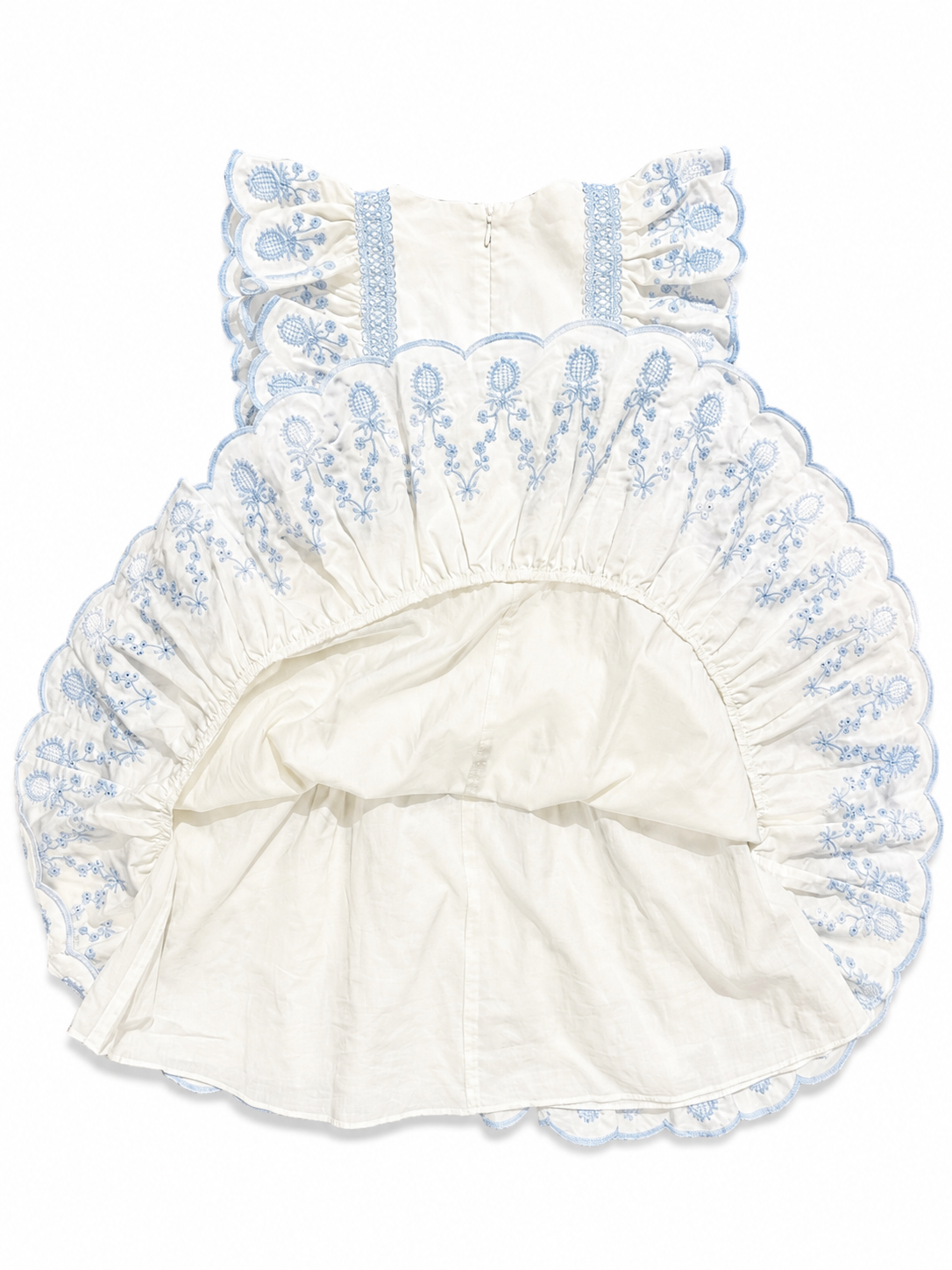 Self Portrait
Embroidered Floral Guipure Dress in Cotton