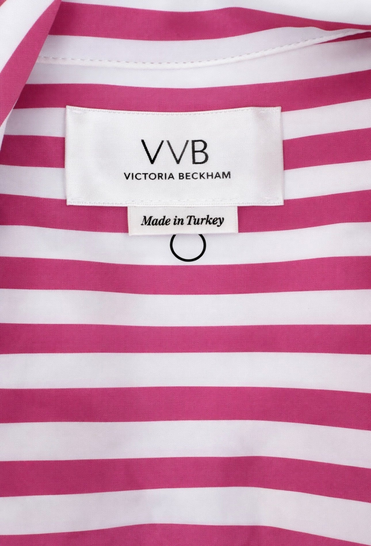 VICTORIA, VICTORIA BECKHAM
Gathered striped cotton-poplin mini shirt dress