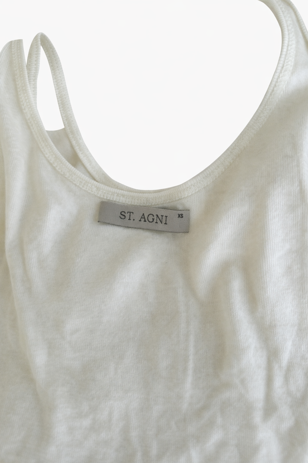 ST. AGNI                                     Organic Cotton Slim Scoop Tank