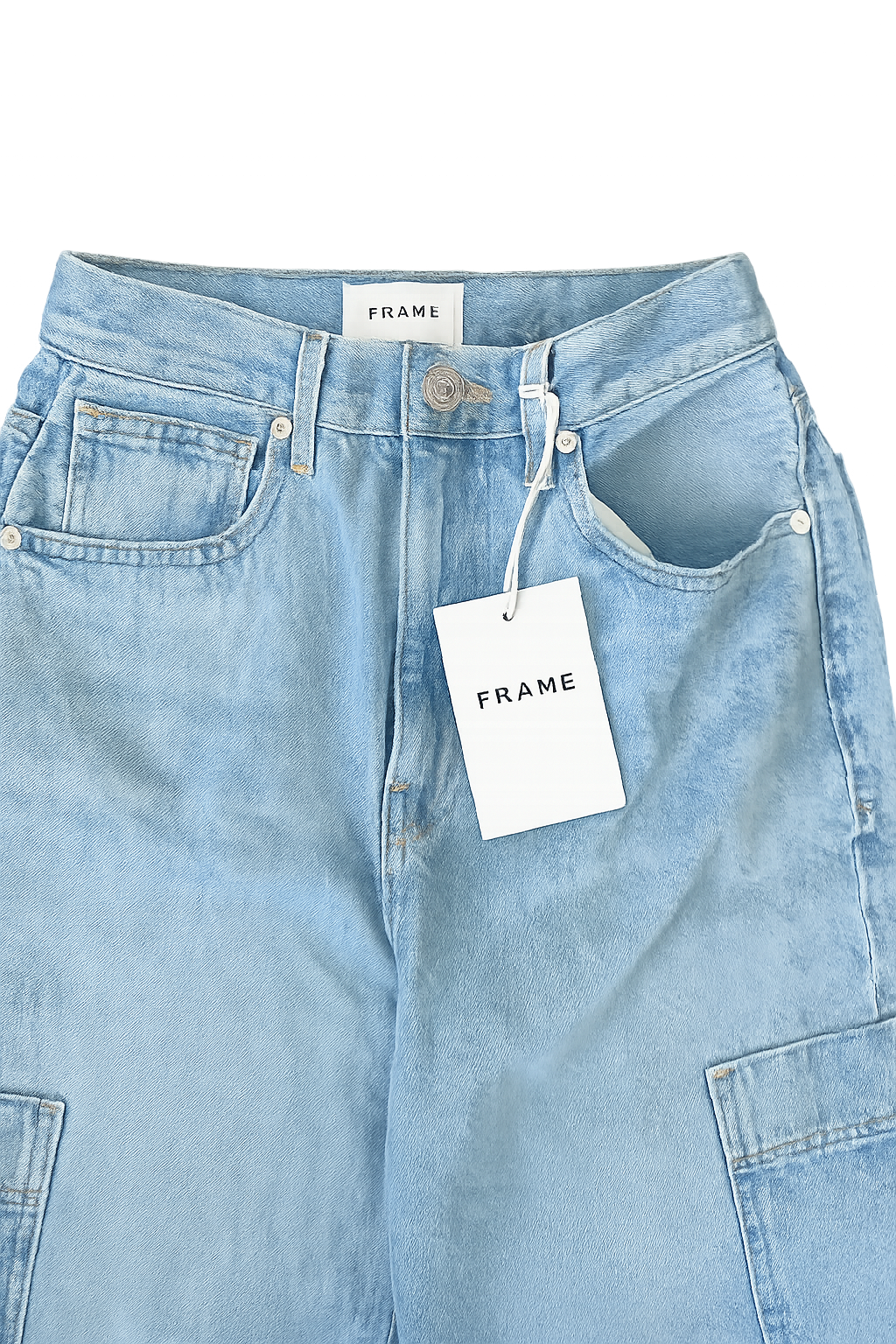 Frame Le Pixie High Waist Side Pocket Baggy Jeans