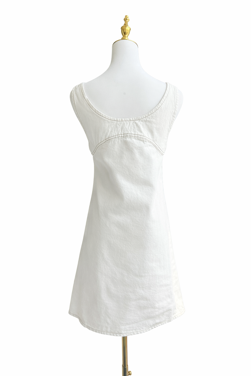 FRAME
Scoop-Neck Denim Mini Dress