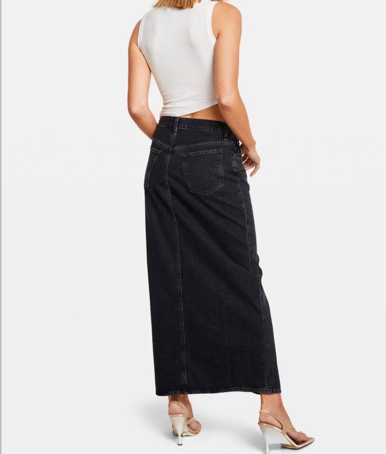 AGOLDE - Leif Organic Denim Maxi Skirt