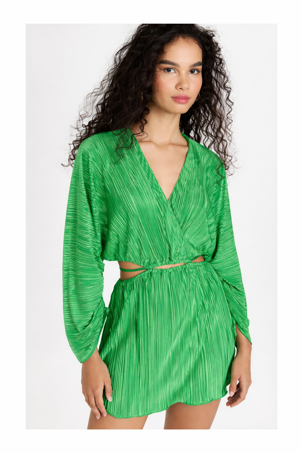 GOOD AMERICAN-Always Fits Plissé Sculpted Dress
