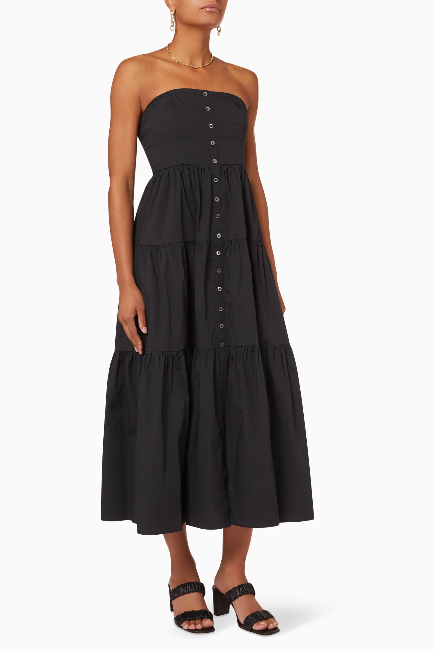 Staud
Elroy Midi Dress in Cotton Poplin