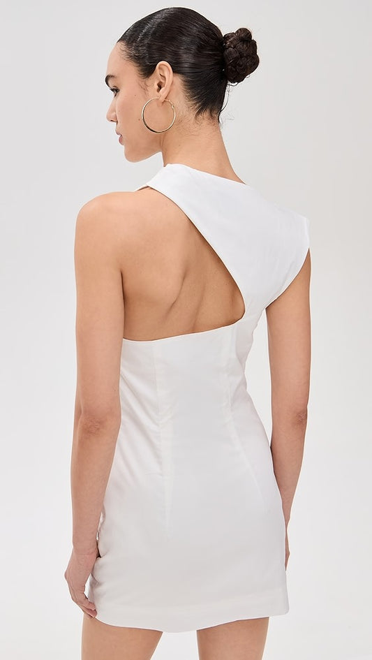 St. Agni
Asymmetric Tuck Mini Dress