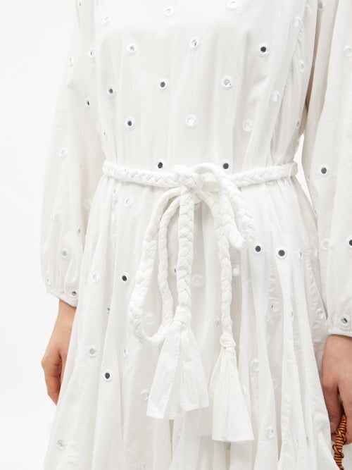 RHODE - Ella Dress in White Mirror