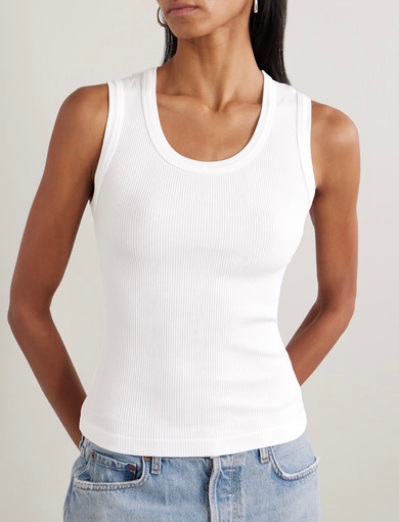AGOLDE - POPPY TANK IN WHITE