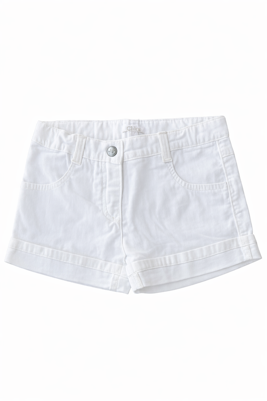 Chloé White Girls Shorts
