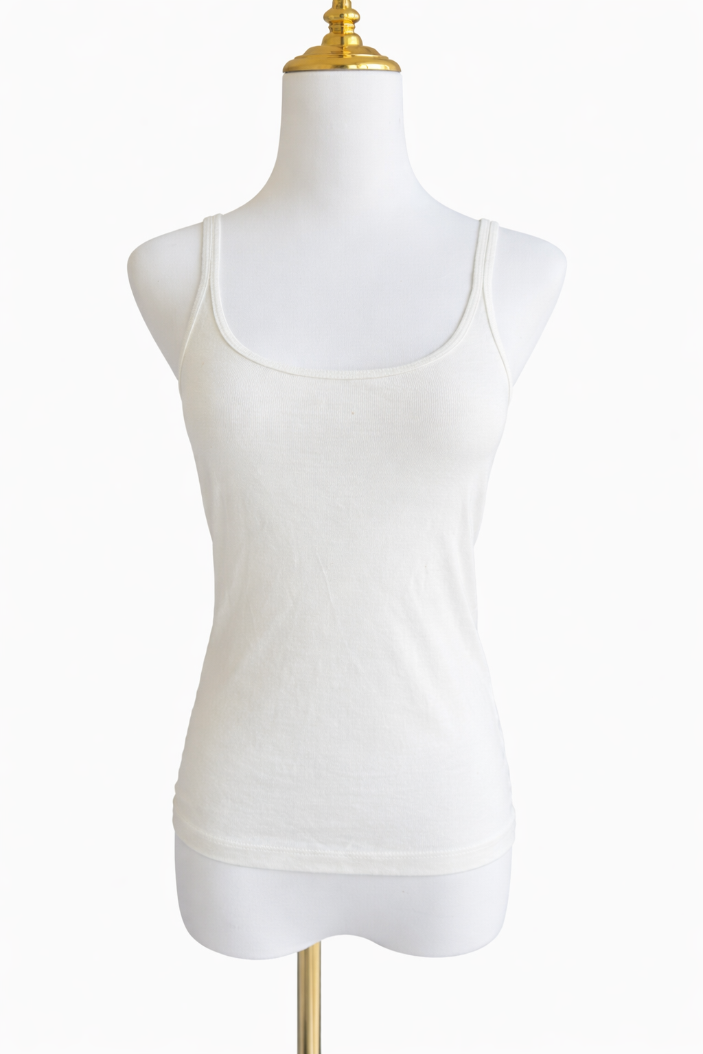 ST. AGNI                                     Organic Cotton Slim Scoop Tank
