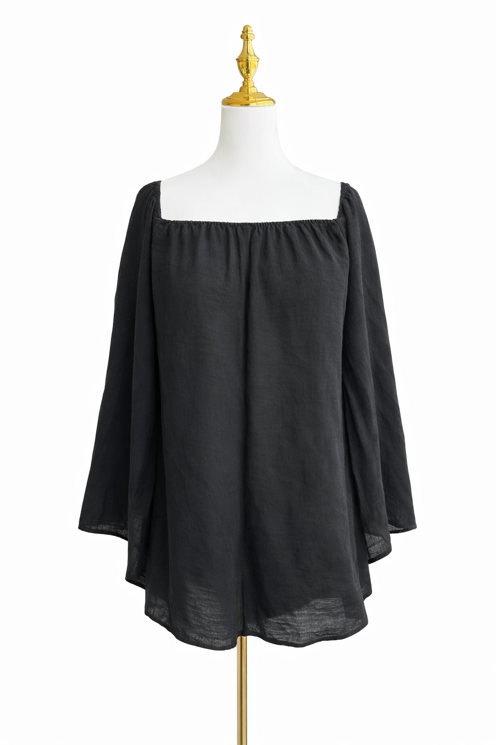 Pearl & Caviar
Off-shoulder Playsuit in Cotton Linen-blend