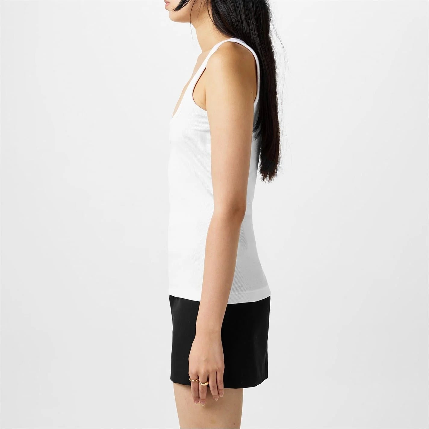 Versace Icon 90s Vintage Logo Ribbed Tank Top