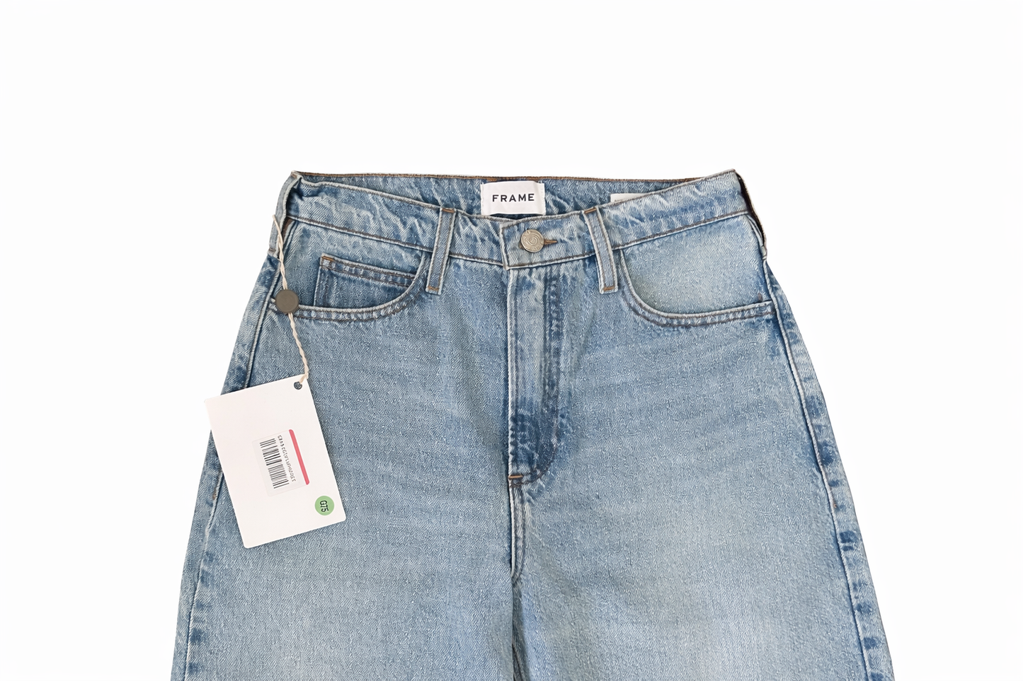 FRAME
Le High N Tight faded high-rise wide-leg jeans