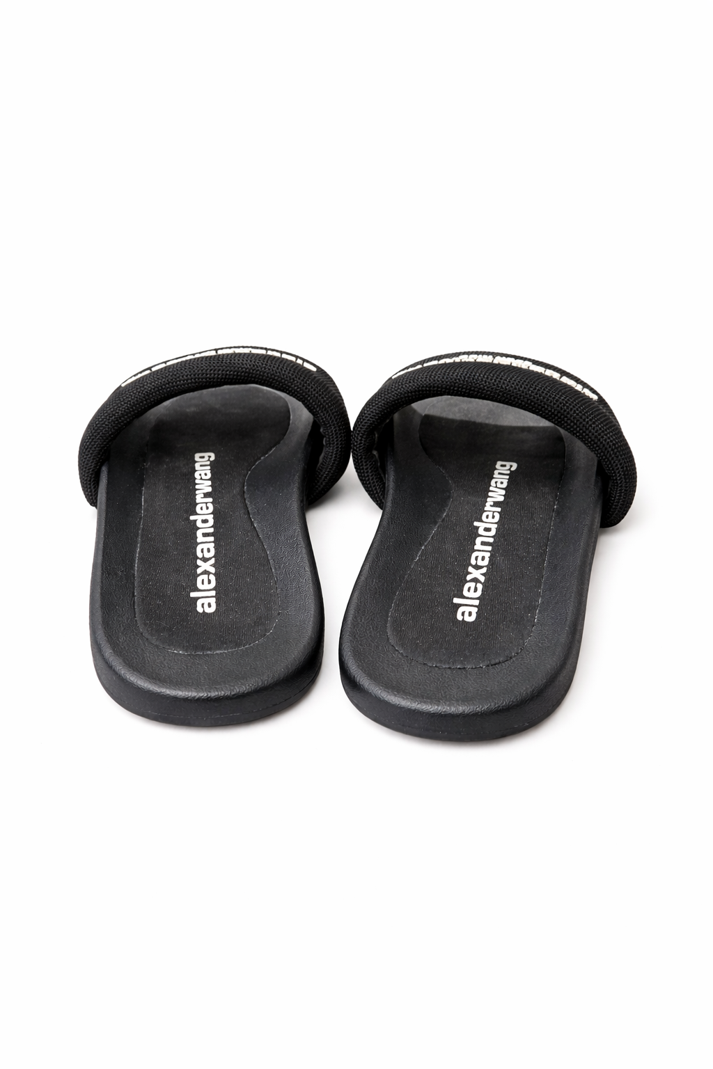 Alexander Wang Logo Slides – Black
