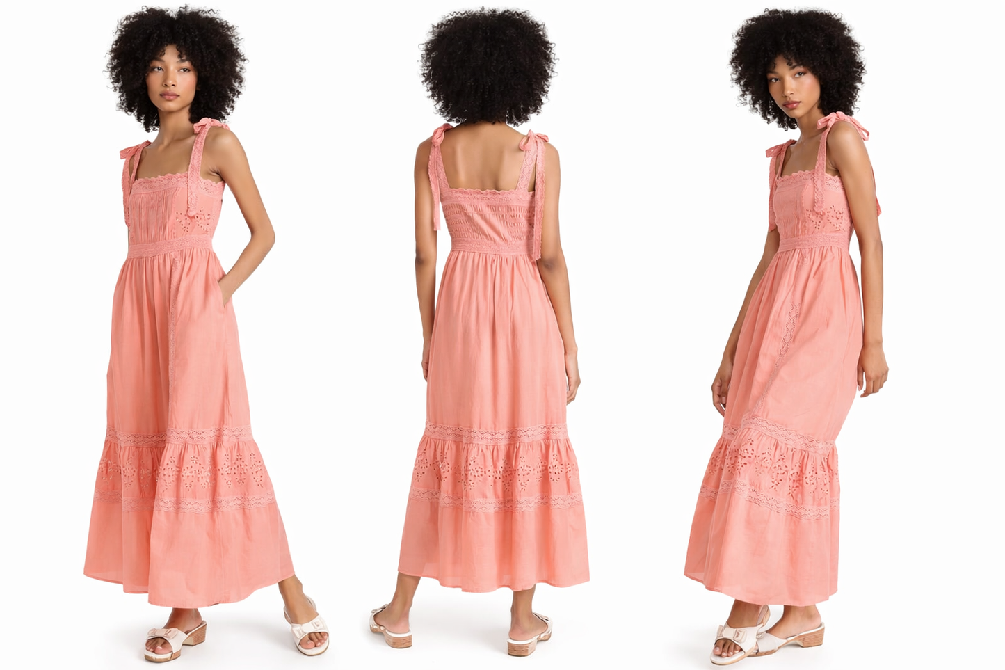 LoveShackFancy Ayala Dress in Peach
Blossom