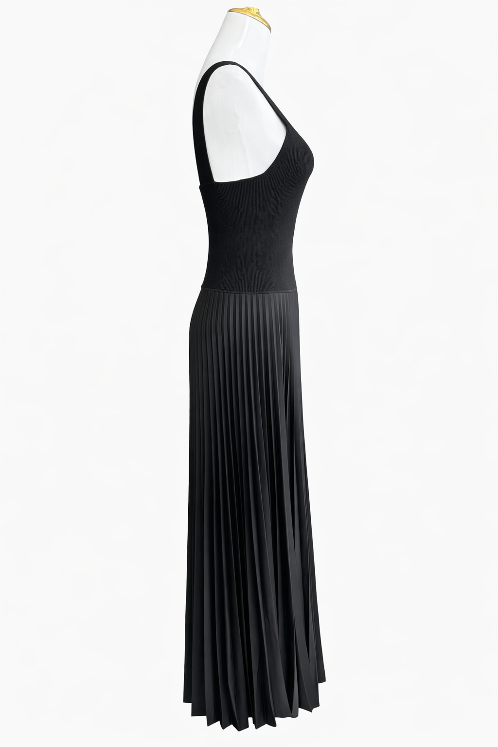 THEORY
Square-Neck Ribbed Midi Dress