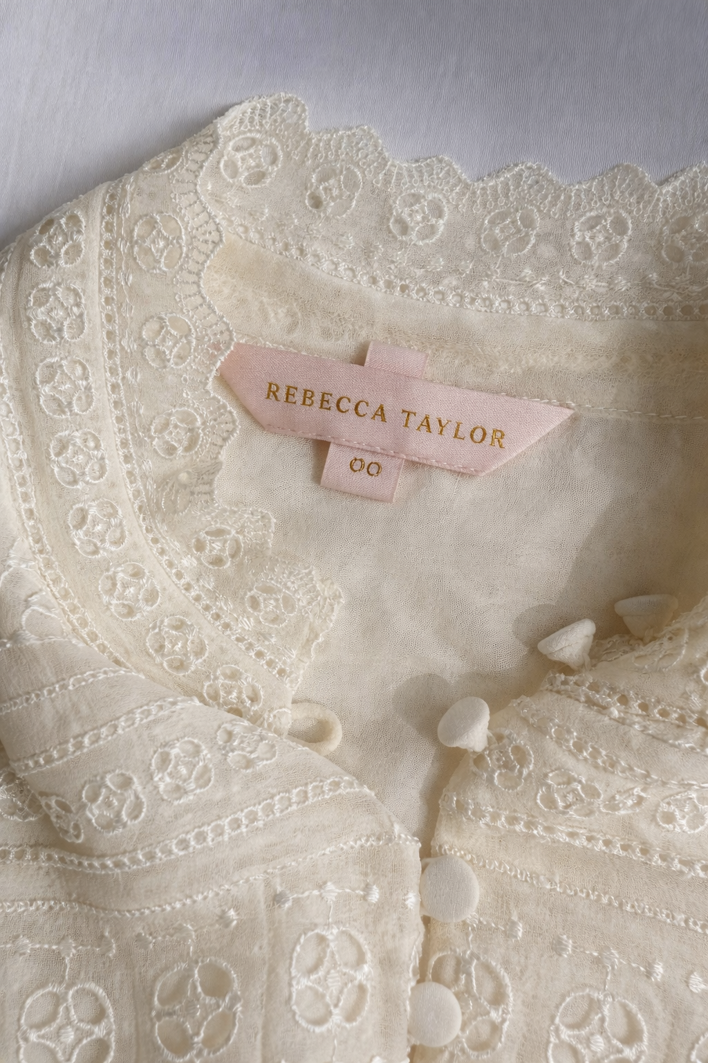 Rebecca Taylor Sleeveless Geo Embroidered Dress