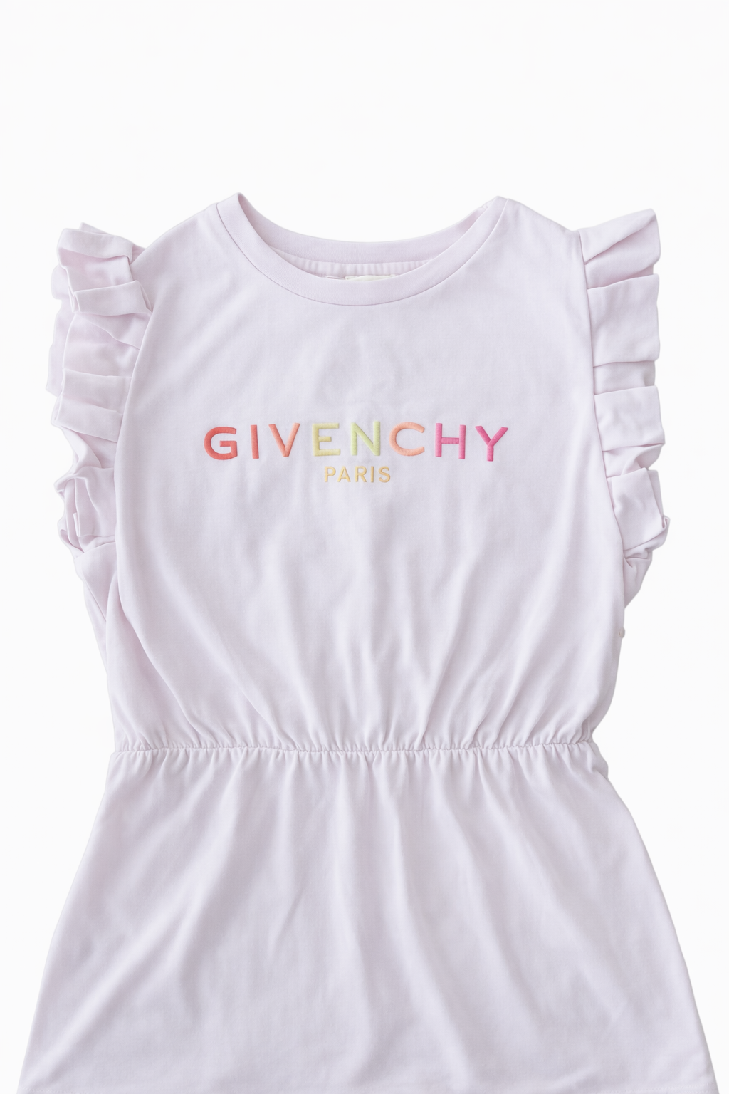 Givenchy kids
Logo-embroidered Ruffled Dress in Cotton-jersey