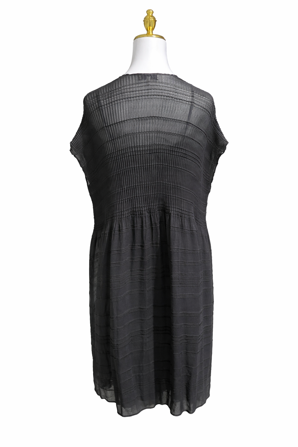 LAFAYETTE 148 NEW YORK
Giulia Oversized Asymmetrical Plissé-Chiffon
Midi Dress