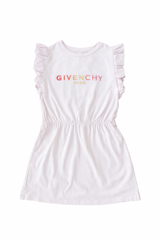 Givenchy kids
Logo-embroidered Ruffled Dress in Cotton-jersey