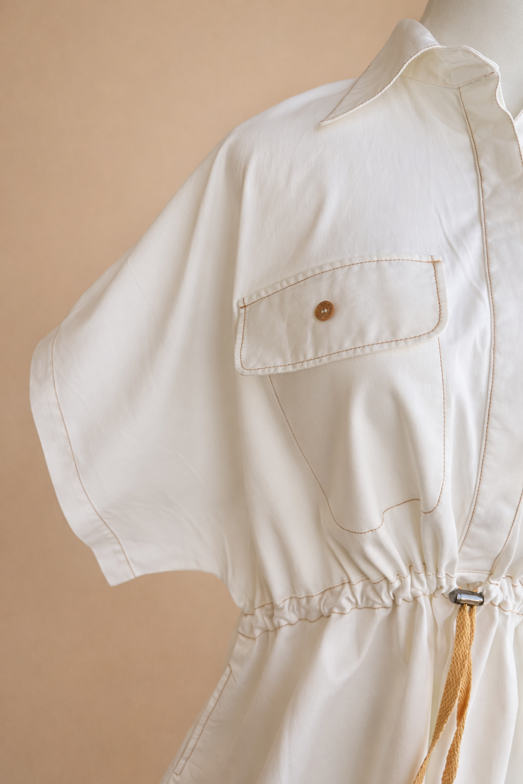 HÜBSCH Cotton Poplin Safari Dress