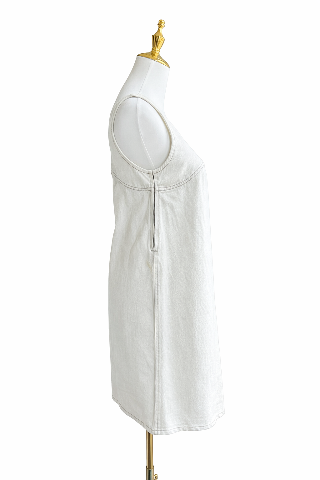 FRAME
Scoop-Neck Denim Mini Dress