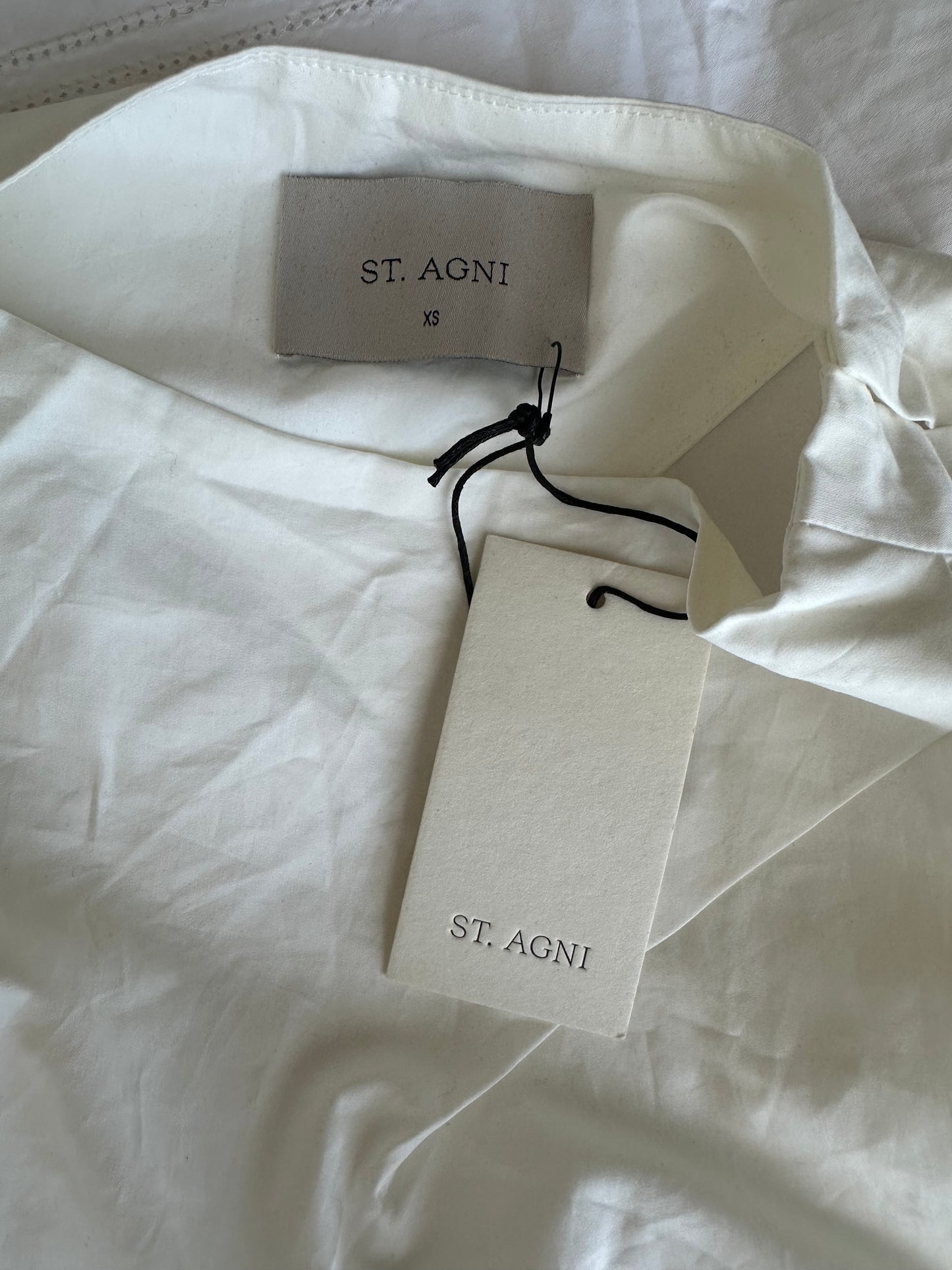 St. Agni
Asymmetric Tuck Mini Dress