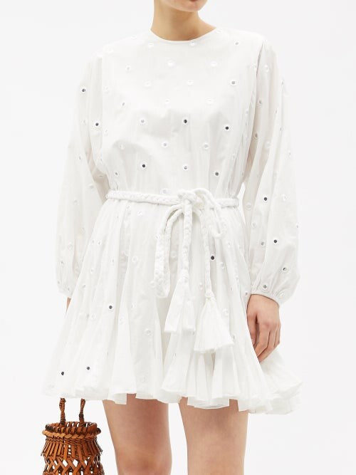 RHODE - Ella Dress in White Mirror