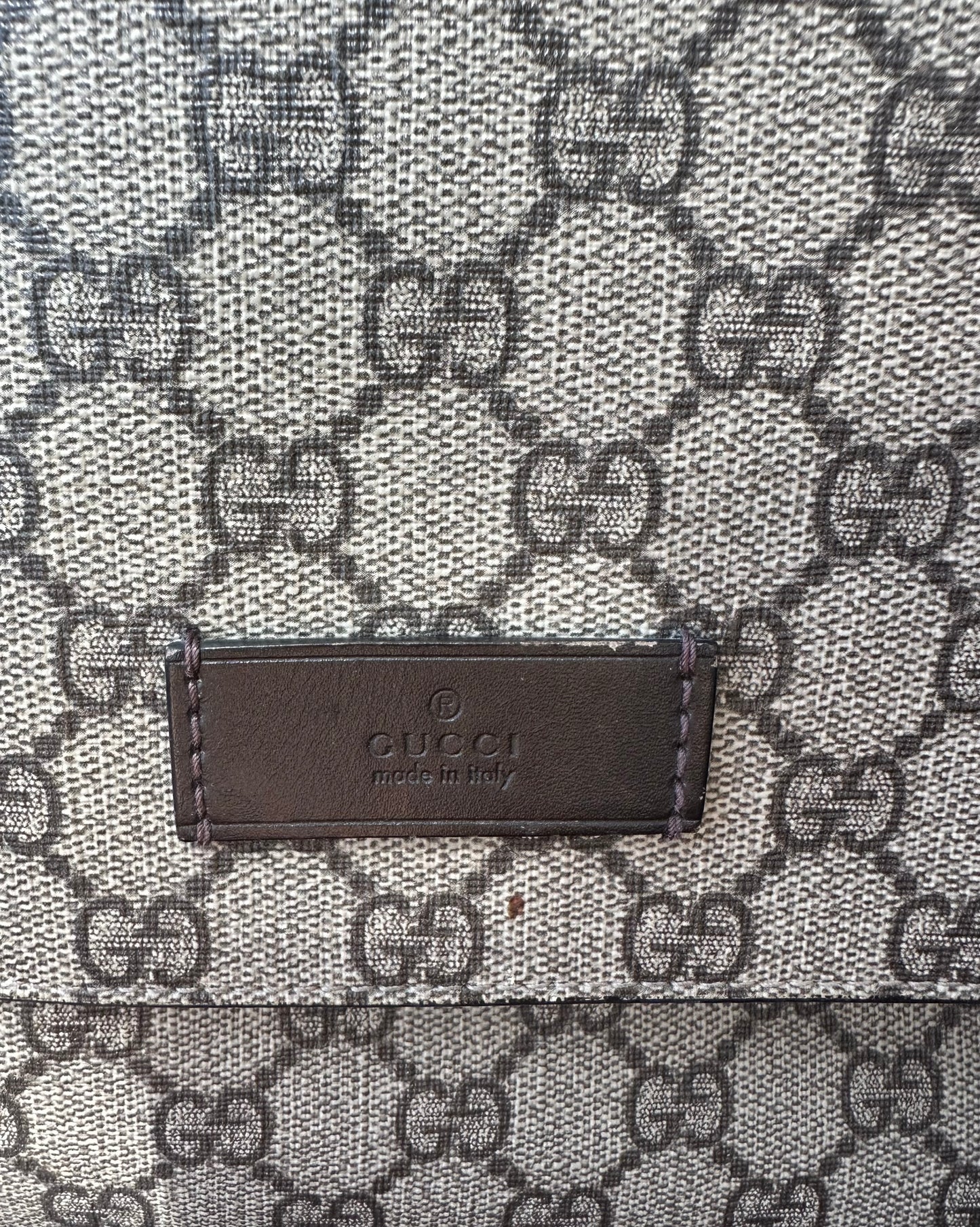 Gucci Plus Diaper Bag in GG Supreme Canvas & Leather