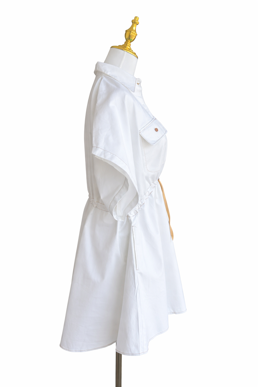 HÜBSCH Cotton Poplin Safari Dress