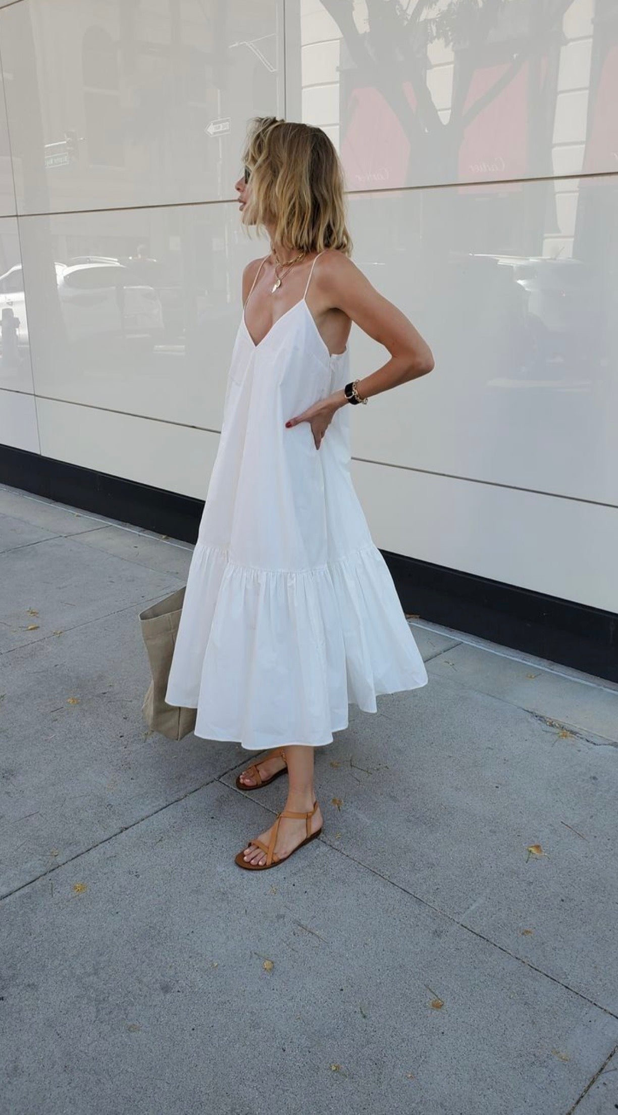 Anine Bing — Averie Dress in White