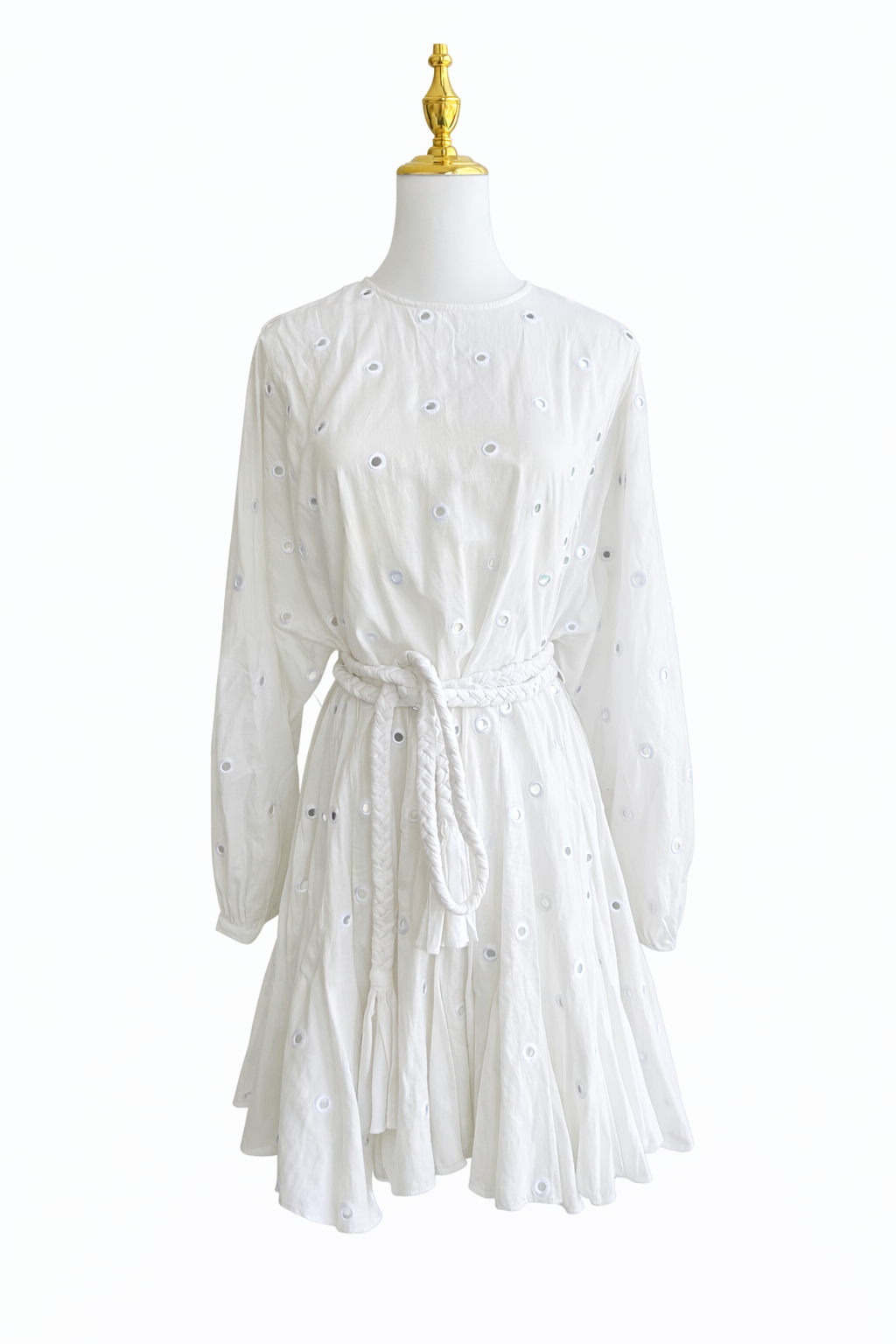 RHODE - Ella Dress in White Mirror