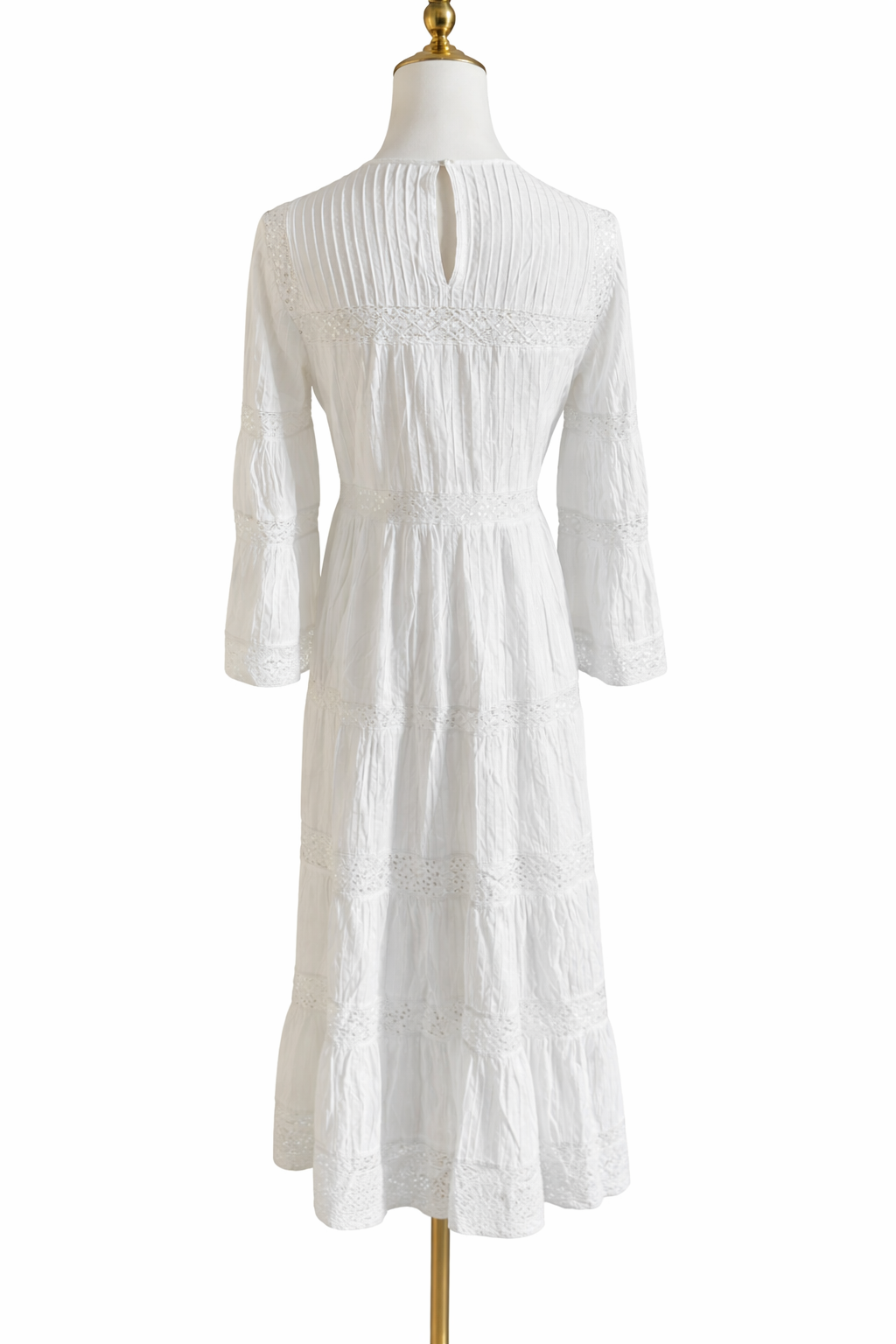 Michael Kors Corded Cotton & Sequined Lace Midi Dress