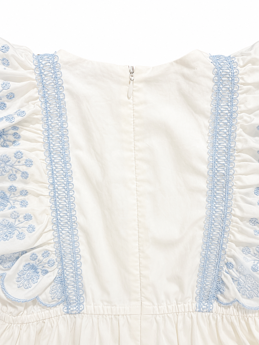 Self Portrait
Embroidered Floral Guipure Dress in Cotton