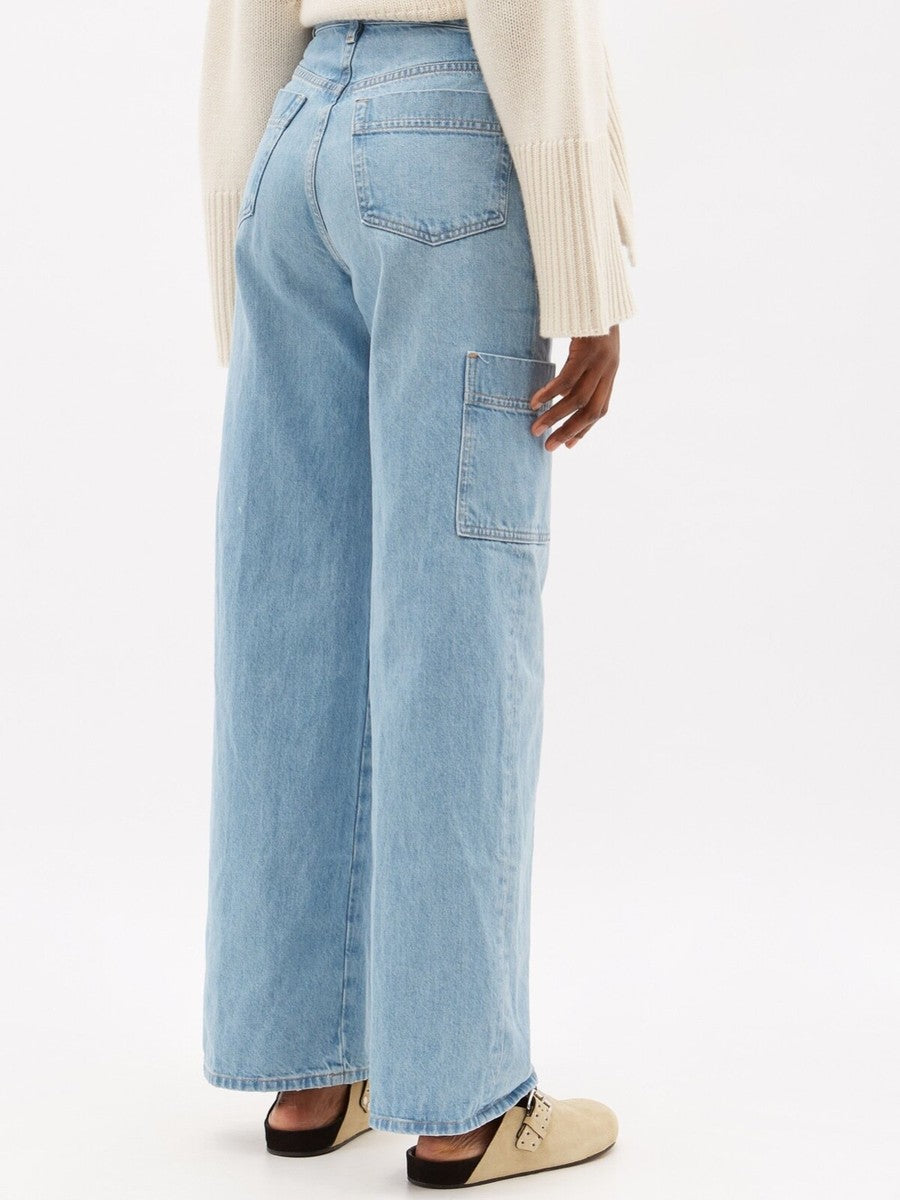 Frame Le Pixie High Waist Side Pocket Baggy Jeans