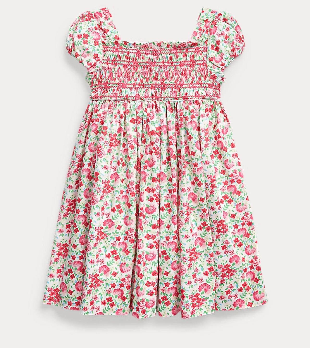 Ralph Lauren - Floral Smocked Cotton Dress