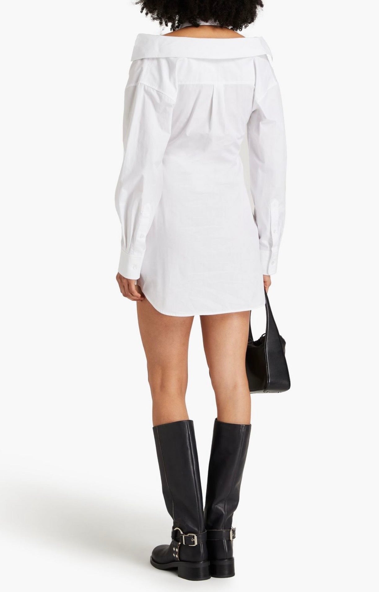 ALEXANDERWANG.T
Cutout cotton-poplin mini shirt dress