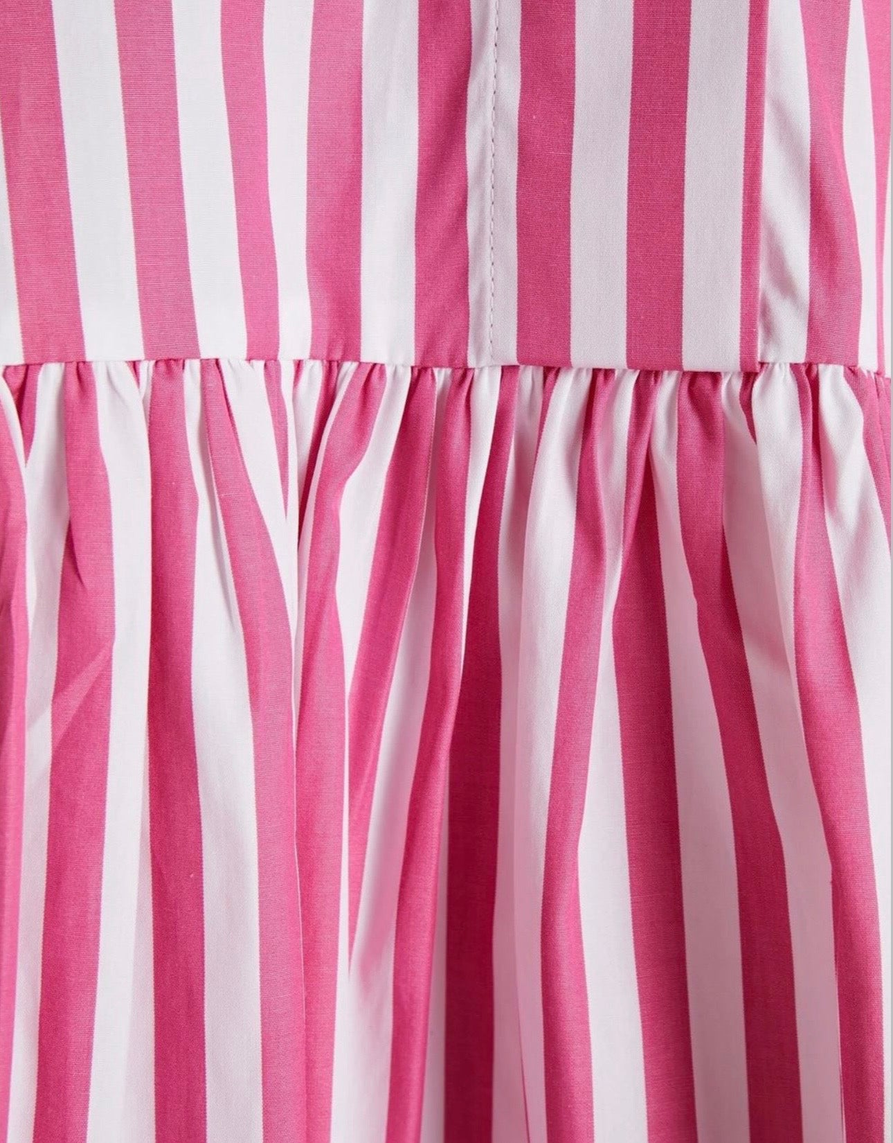 VICTORIA, VICTORIA BECKHAM
Gathered striped cotton-poplin mini shirt dress