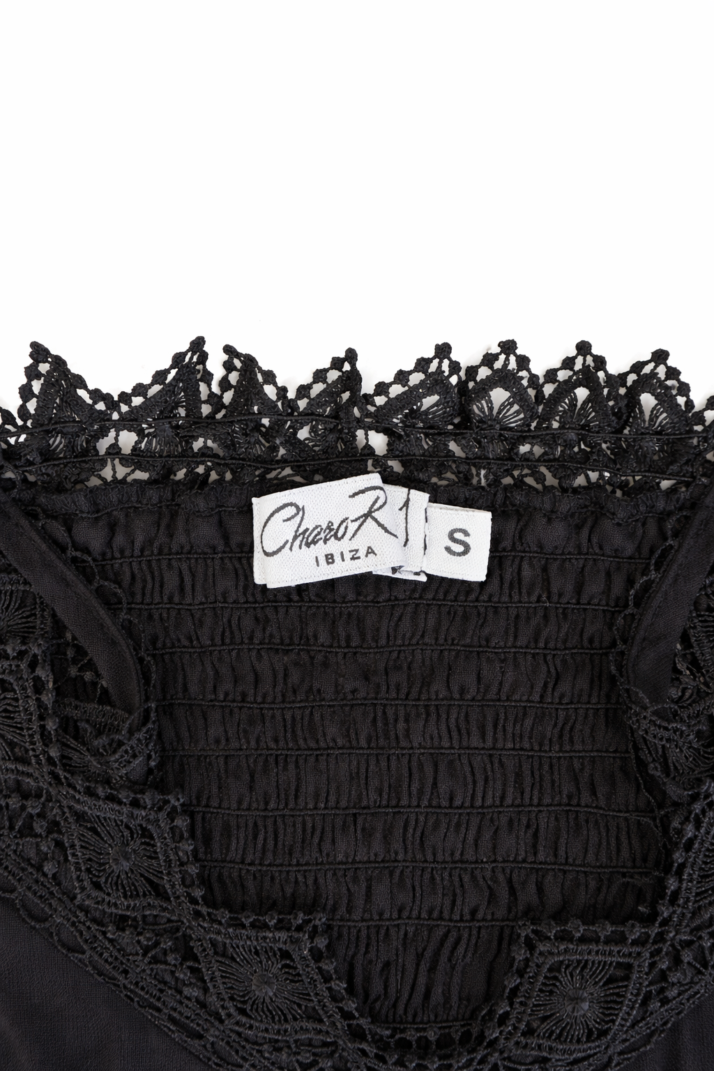 Charo Ruiz Ibiza- crocheted lacetrimmed cotton-blend dress